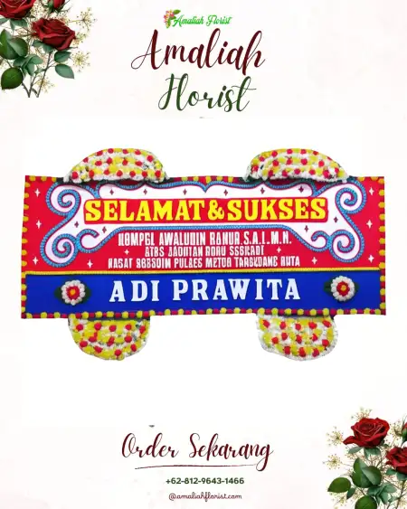 Papan Bunga Ucapan Selamat Plobangan